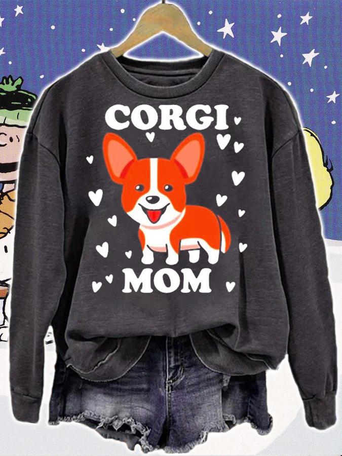Corgi Mom Mothers Day Pet Lover T-Shirt sweatshirt