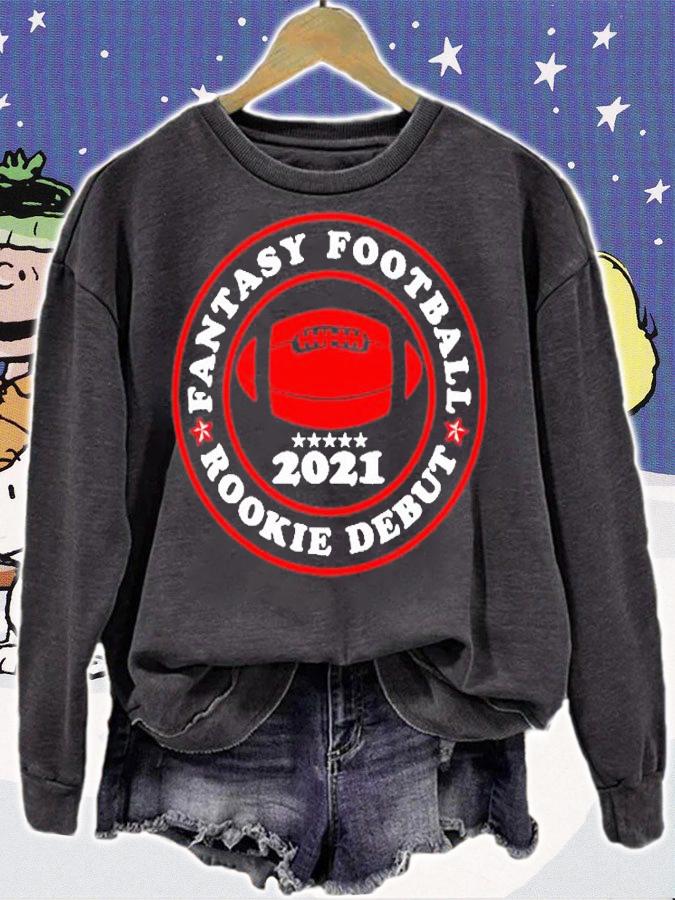 Funny Fantasy Football Rookie Debut 2021 Draft League Gamer T-Shirt sweatshirt