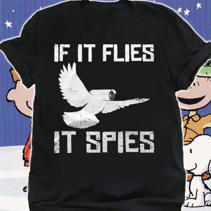 If It Flies It Spies Conspiracy Theory Birds Arent Real Raglan Baseball Shirt shirt