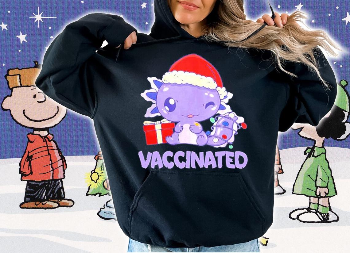 Kids Vaccinated Kids Axolotl Got Vaccinated Kids T-Shirt hoodie