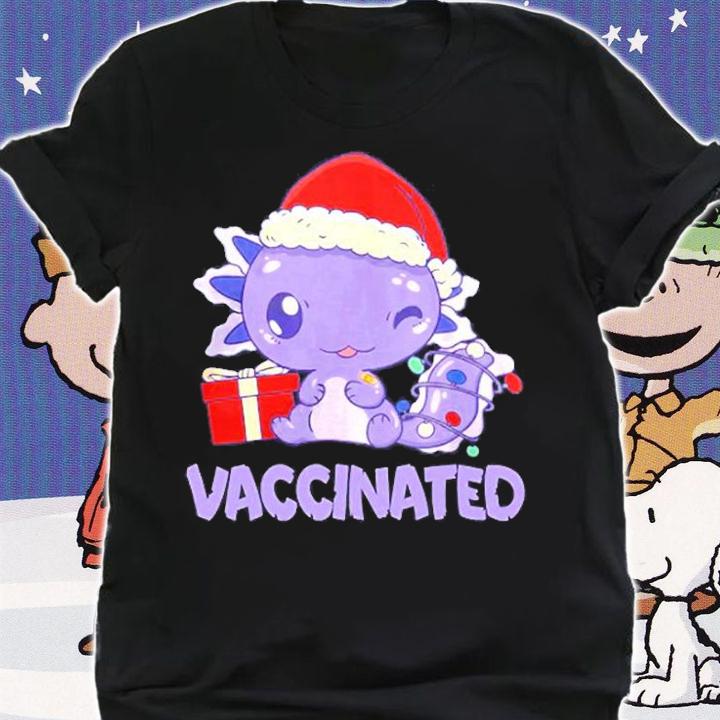 Kids Vaccinated Kids Axolotl Got Vaccinated Kids T-Shirt shirt
