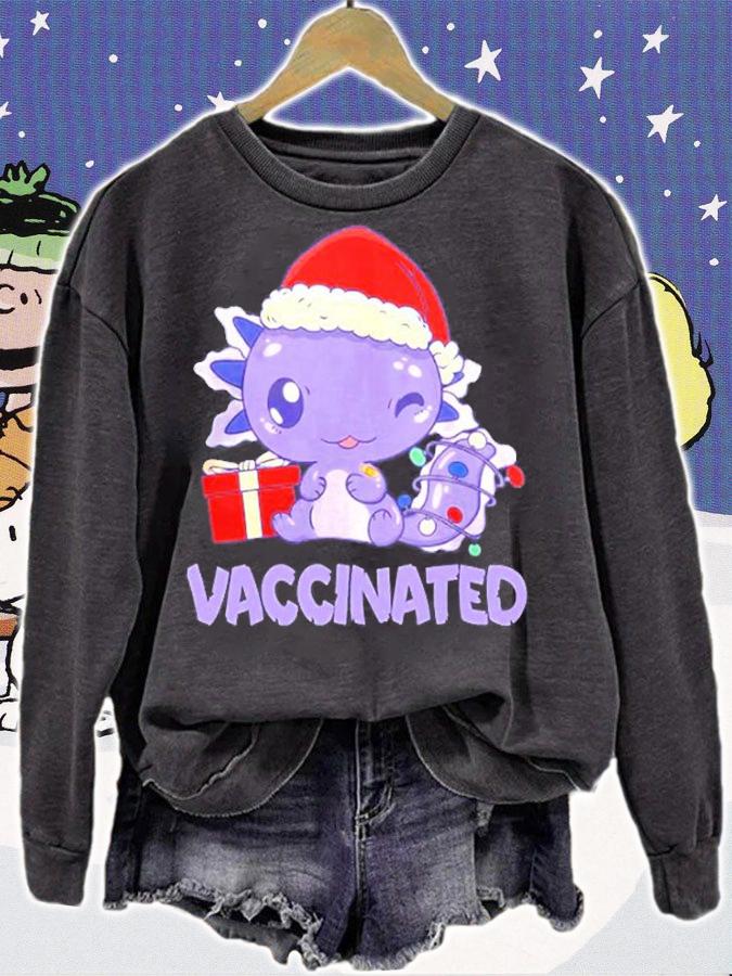 Kids Vaccinated Kids Axolotl Got Vaccinated Kids T-Shirt sweatshirt