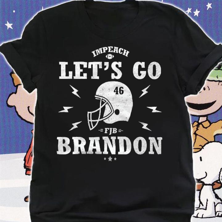Let's Go Brandon Football Helmet Conservative 46 Funny T-Shirt shirt