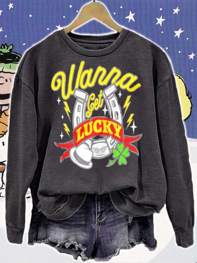 St. Patrick's Day Happy Corbin And Madcap Moss Wanna Get Lucky Shirt sweatshirt