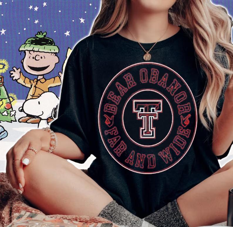 Texas Tech Basketball Kevin Obanor Bear Obanor Far And Wide T-Shirt woman shirt