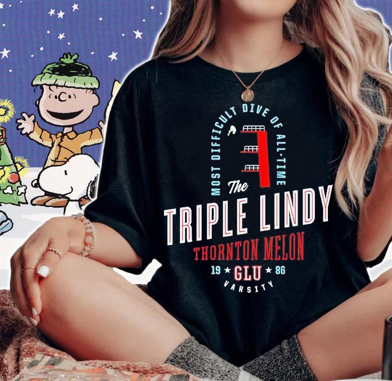 The Triple Lindy Thornton Melon T-Shirt woman shirt