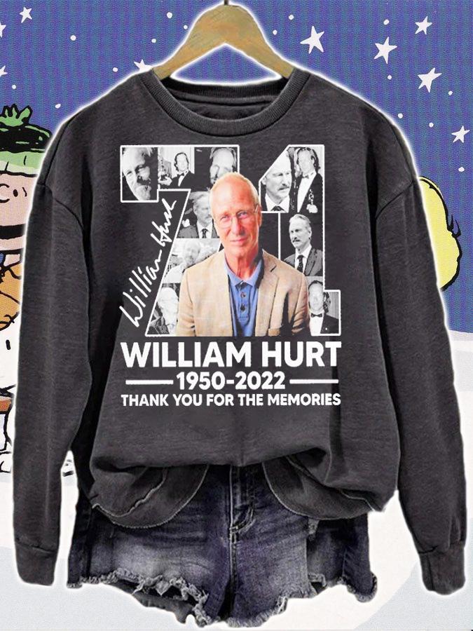 William Hurt 71 Year 1950 2022 Thank You For The Memories Signature t-shirt