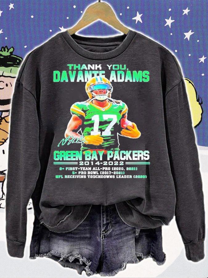 Thank You Davante Adams Green Bay Packers 2014 2022 NFL Signature t-shirt sweatshirt