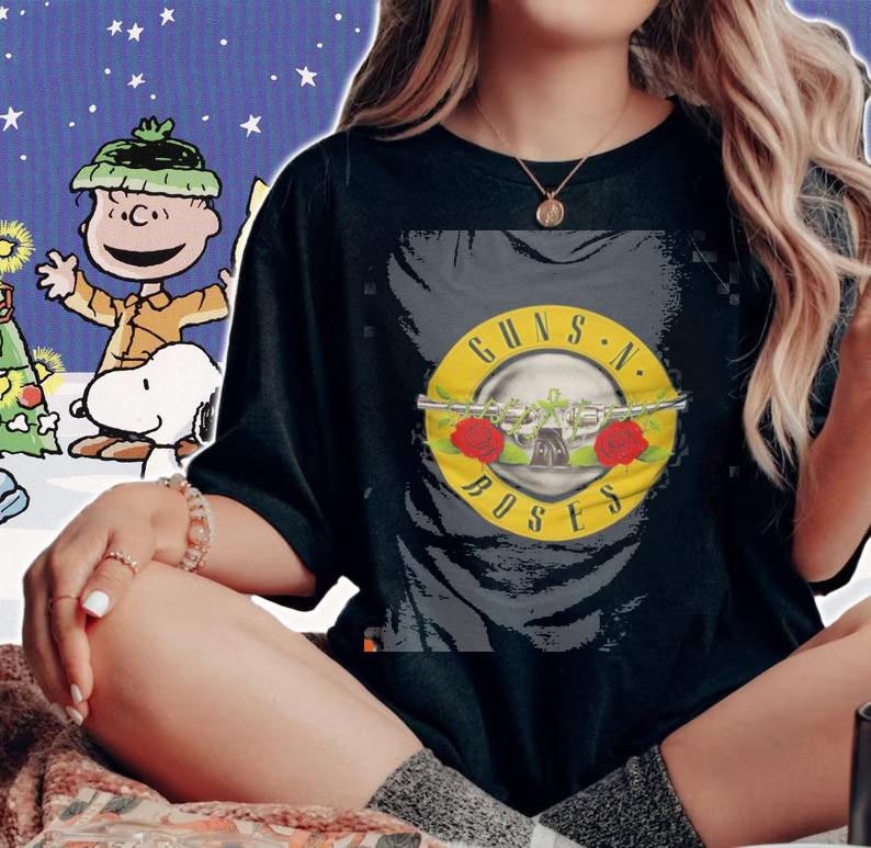 Guns N Roses Classic Bullet Logo shirt woman shirt