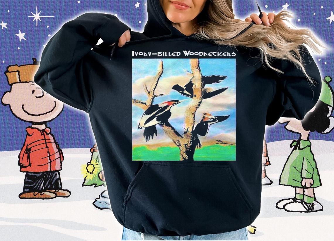 Ivory Billed Woodpeckers Premium Bird Lover shirt hoodie