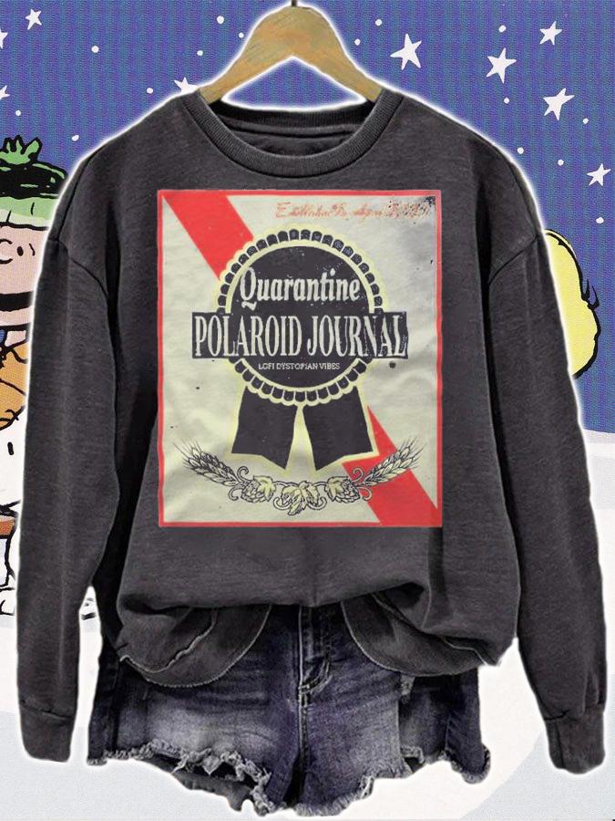 Quarantine Polaroid Journal lofi dystopian vibes T-shirt sweatshirt