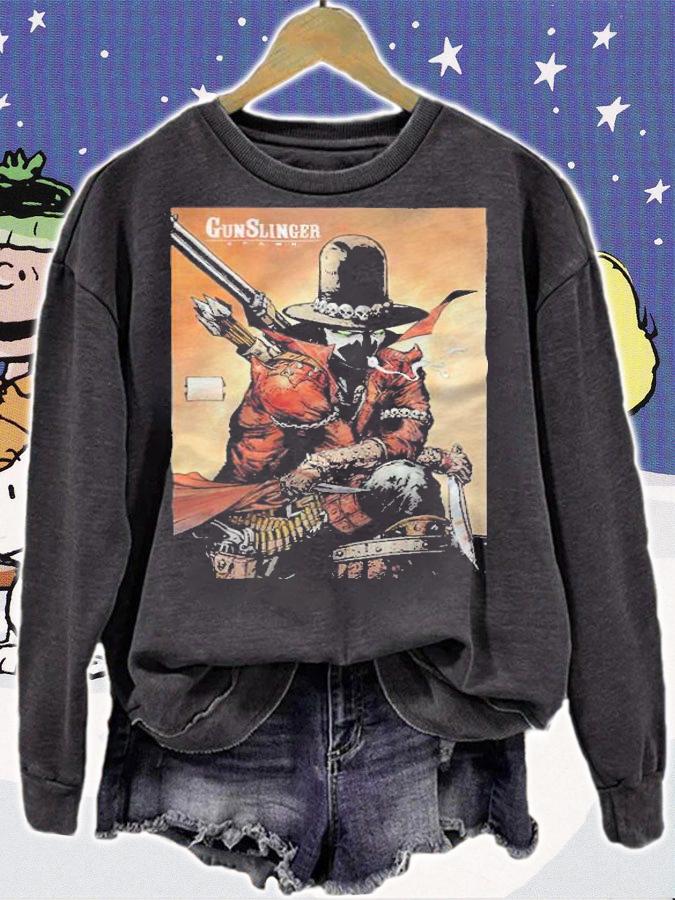 Spawn GunSlinger 1 variant art T-shirt sweatshirt
