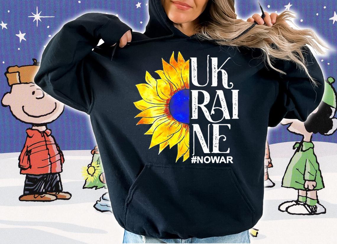 Sunflower Ukraine No War Hashtag T-Shirt hoodie