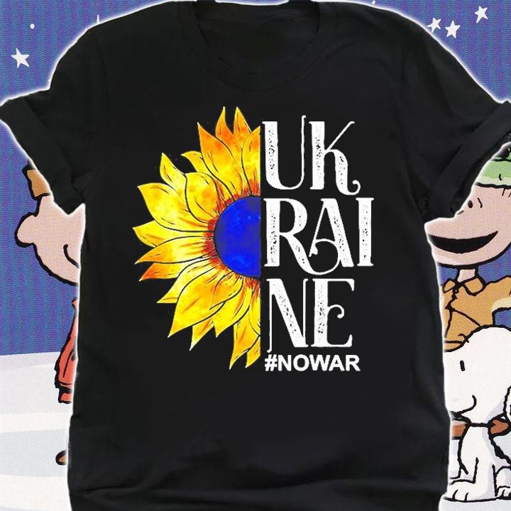 Sunflower Ukraine No War Hashtag T-Shirt shirt