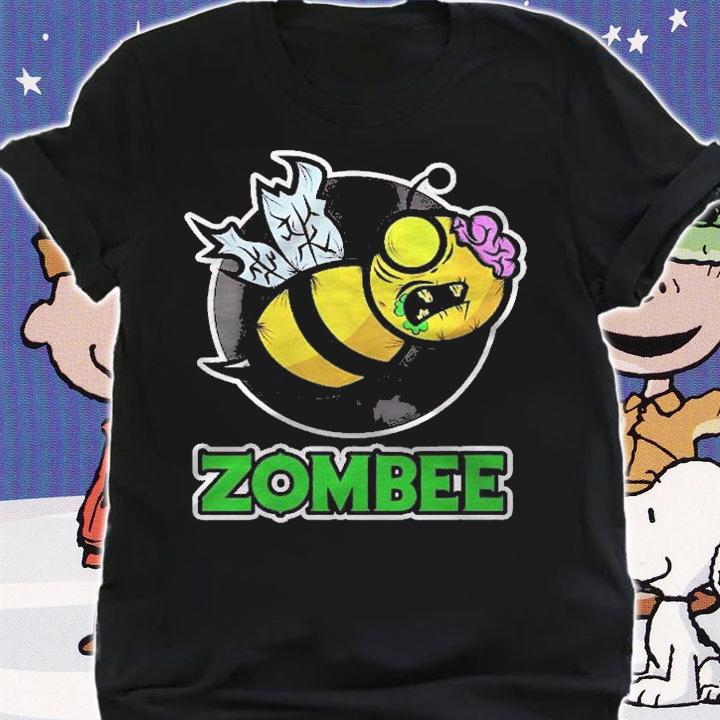 Womens Zombee For Zombie Fans & Beekeeper Bee Halloween Shirt shirt