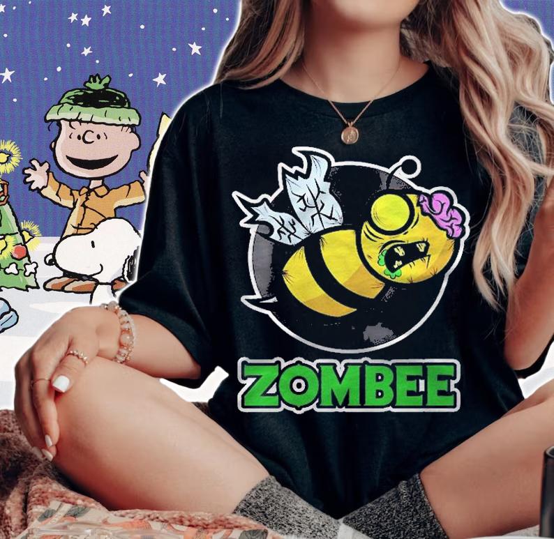 Womens Zombee For Zombie Fans & Beekeeper Bee Halloween Shirt woman shirt