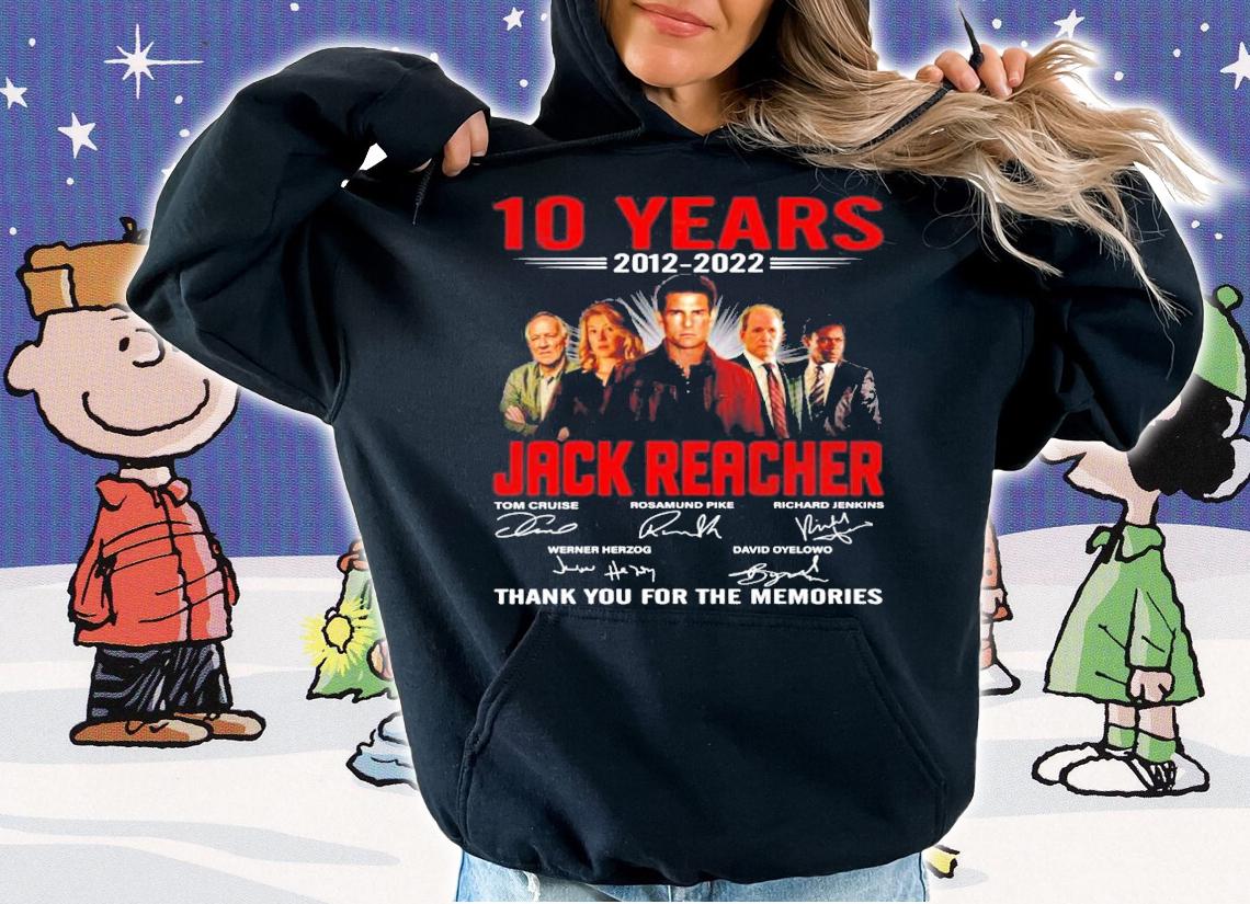 10 years 2012 2022 Jack Reacher signatures t-shirt
