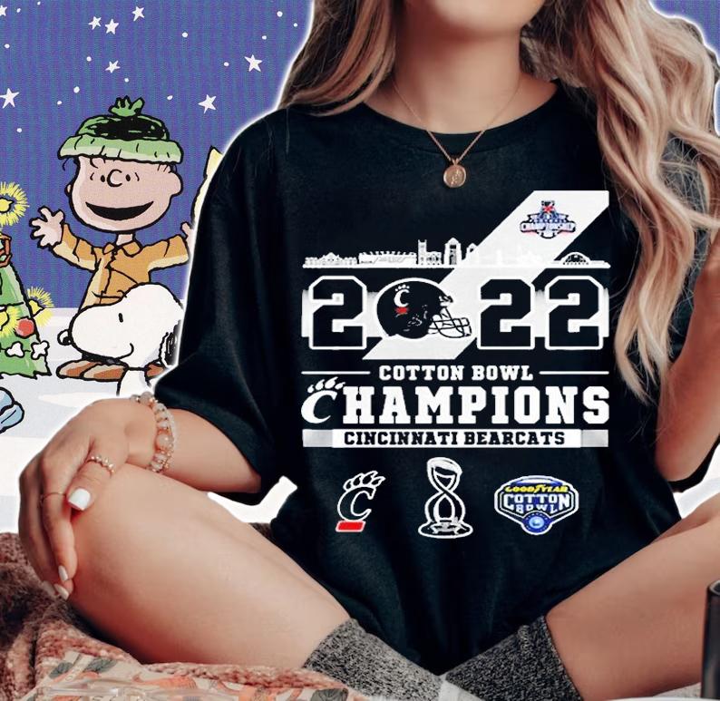 Cincinnati Bearcats 2022 Cotton Bowl Champions Matchup Ohio City T-Shirt woman shirt