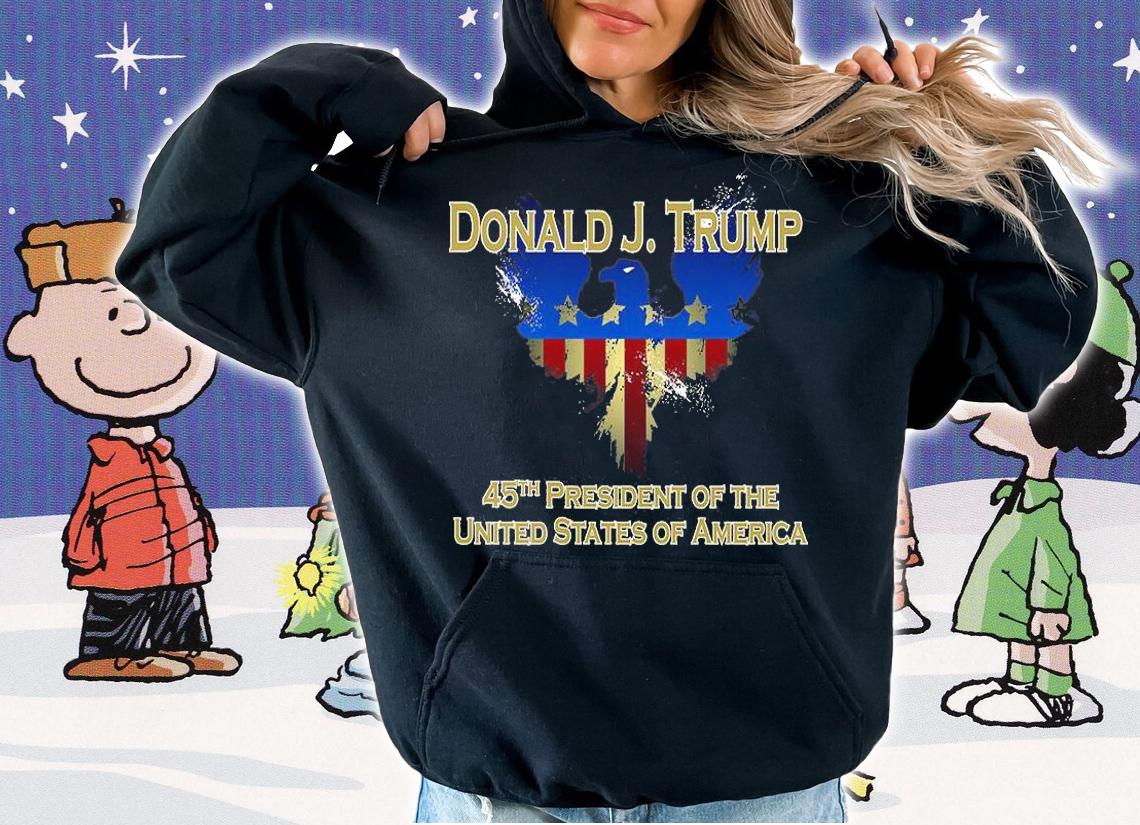 Donald J. Trump 45th President of the USA Eagle Splatter T-Shirt