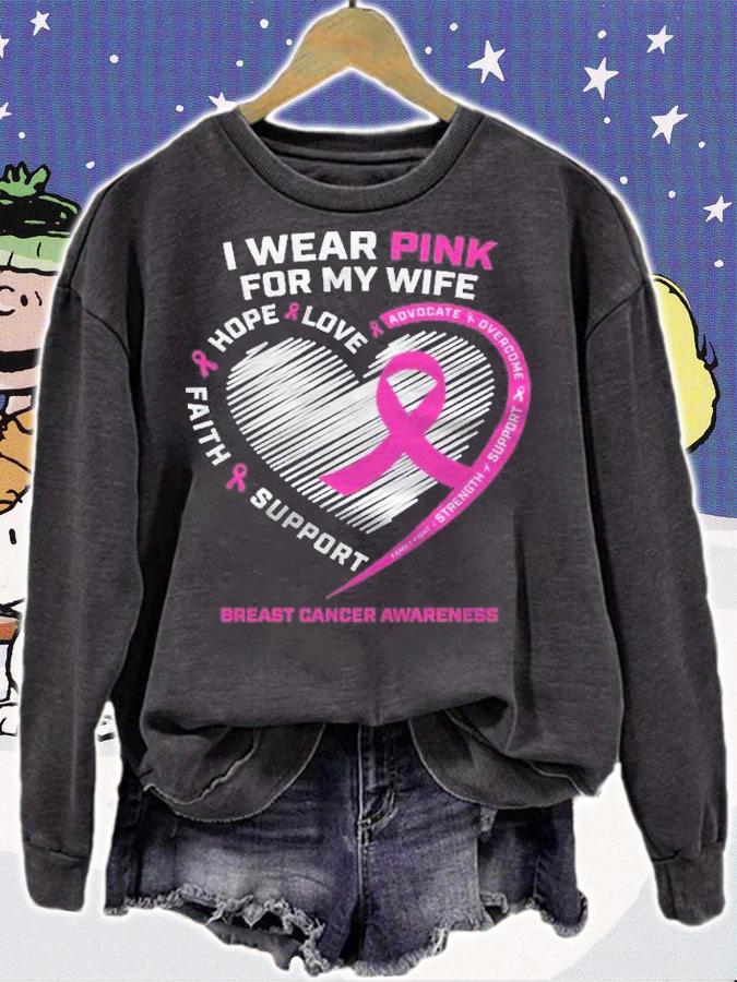 Gifts Men I Wear Pink For My Wife Breast Cancer Awareness Shirt