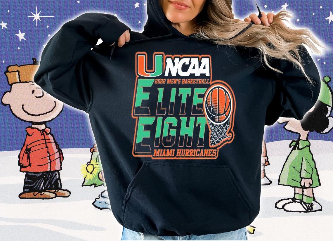 Miami Hurricanes Elite Eight 2022 NCAA Men's Basketball T-Shirt