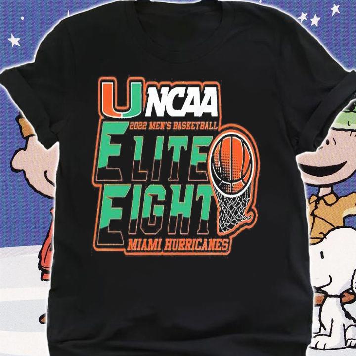 Miami Hurricanes Elite Eight 2022 NCAA Men's Basketball T-Shirt
