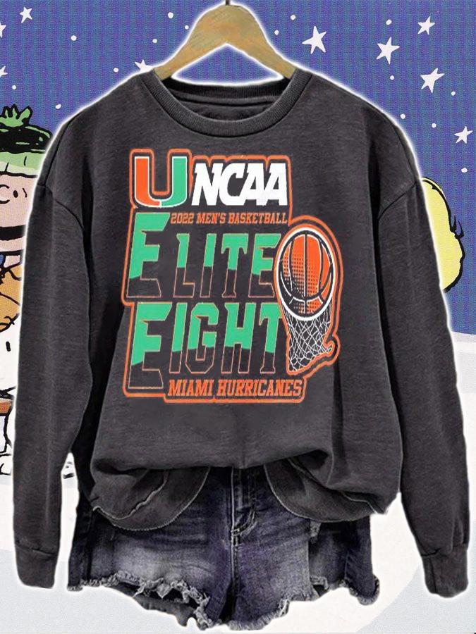 Miami Hurricanes Elite Eight 2022 NCAA Men's Basketball T-Shirt