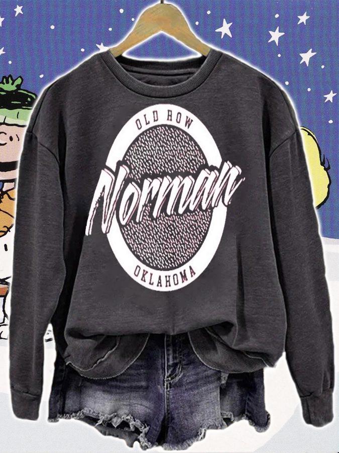 Norman Oklahoma Circle Logo shirt sweatshirt