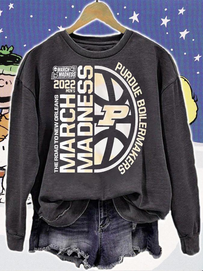 Purdue Boilermakers 2022 Mens NCAA The Road To New Orleans March Madness T-Shirt sweatshirt