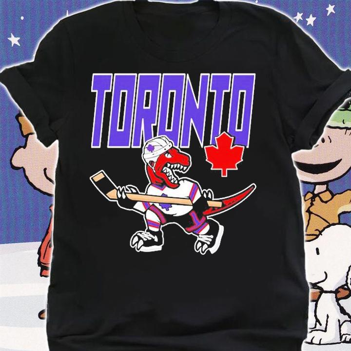 Toronto Raptors X Maple Leafs NBA X NHL Mash-Up T-Shirt shirt