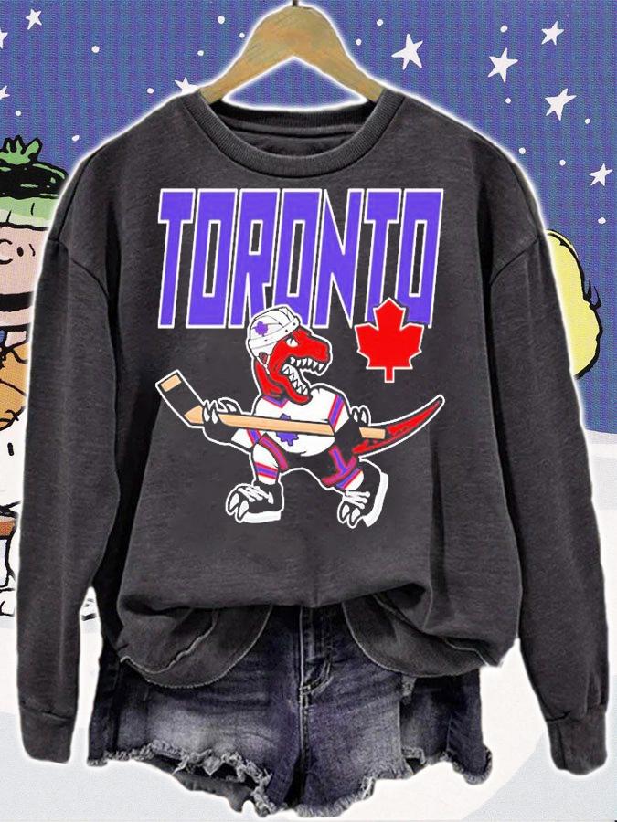 Toronto Raptors X Maple Leafs NBA X NHL Mash-Up T-Shirt sweatshirt