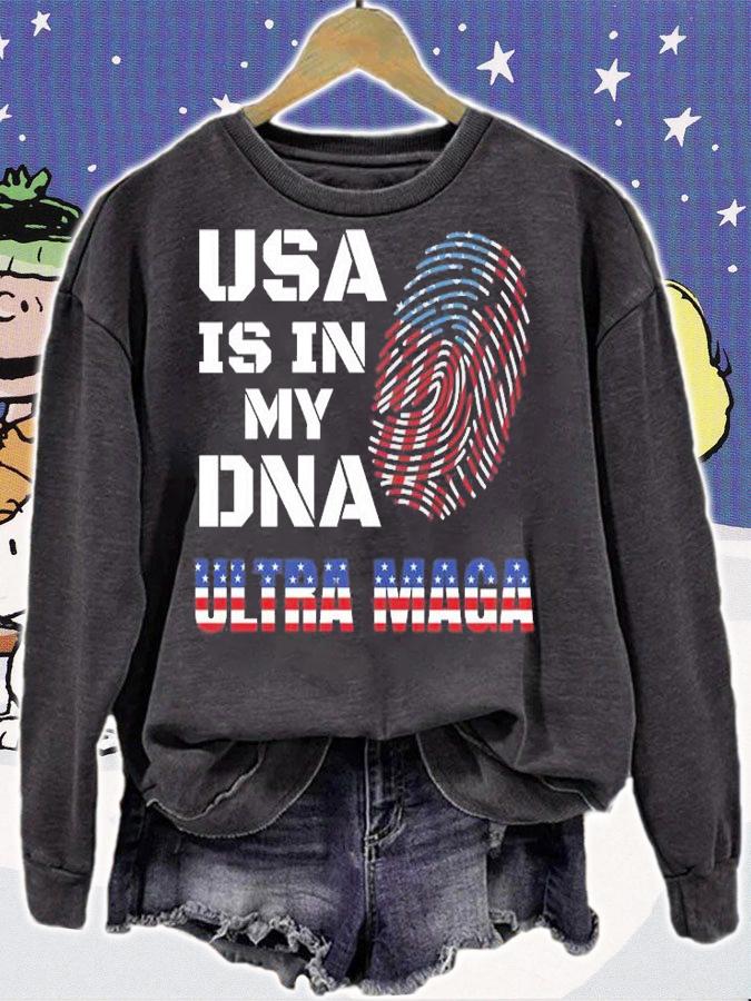 Ultra Maga USA is in my DNA proud American T-Shirt sweatshirt