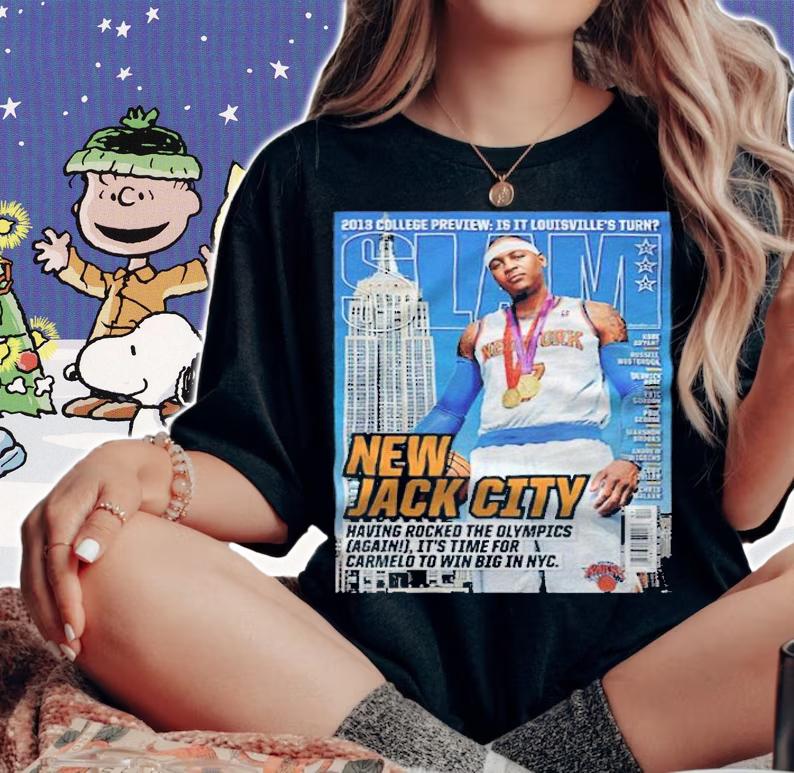 Carmelo Anthony Slam New Jack City T-shirt woman shirt