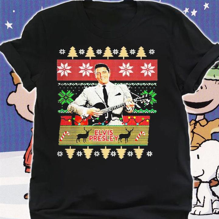 Elvis Presley Ugly Christmas Shirt shirt