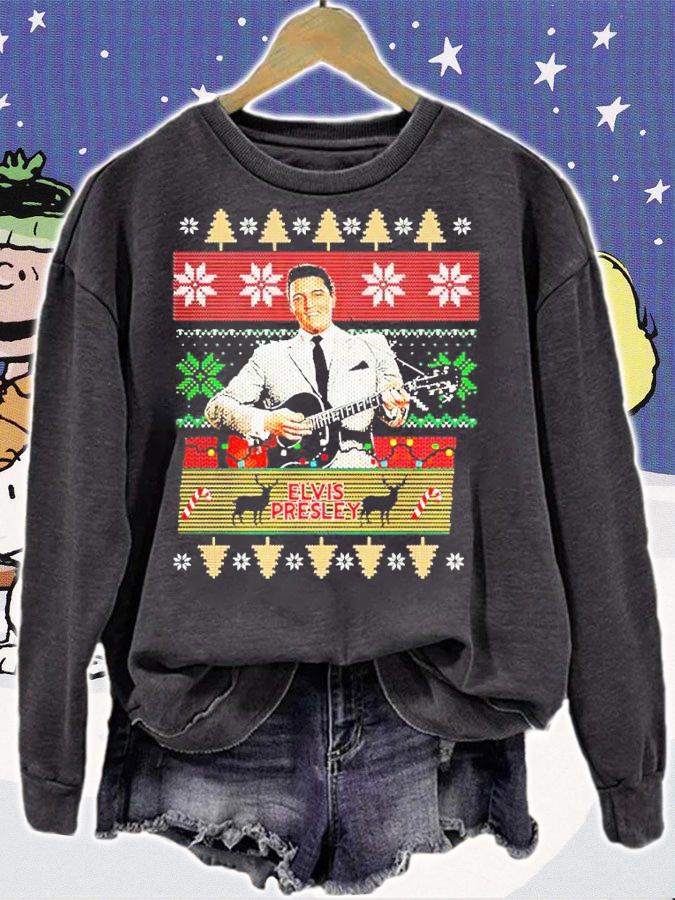 Elvis Presley Ugly Christmas Shirt sweatshirt
