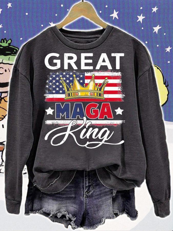 Great Maga King Ultra Maga King Pro Trump American T-Shirt sweatshirt
