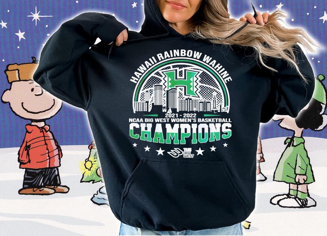 Hawaii Rainbow Wahine NCAA Big West Women's Basketball 2021-2022 Champions Shirt