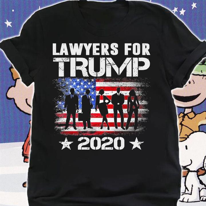 Lawyers For Trump 2020 USA Flag Lawyers Lover Gifts T-Shirt
