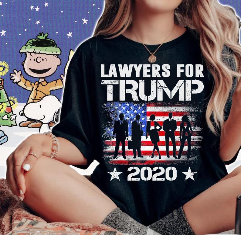 Lawyers For Trump 2020 USA Flag Lawyers Lover Gifts T-Shirt