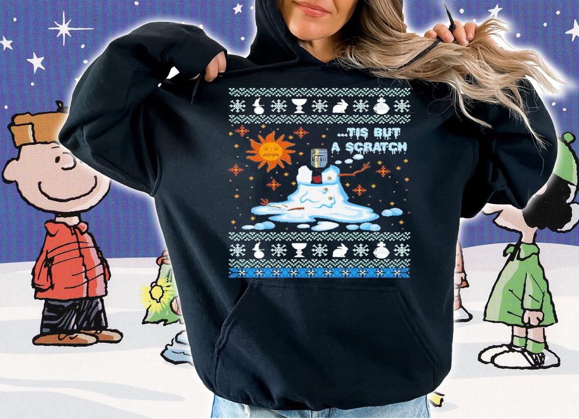 Monty Python Tis But A Scratch Ugly Christmas Shirt