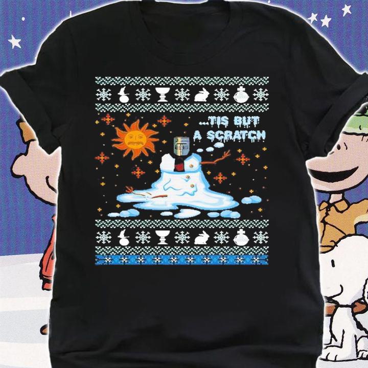 Monty Python Tis But A Scratch Ugly Christmas Shirt