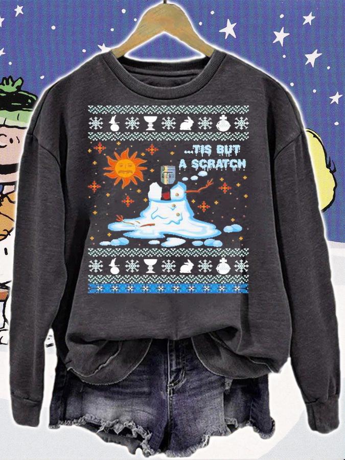 Monty Python Tis But A Scratch Ugly Christmas Shirt
