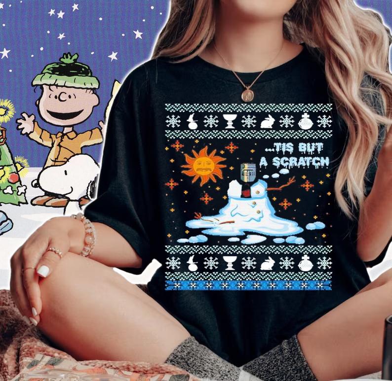 Monty Python Tis But A Scratch Ugly Christmas Shirt