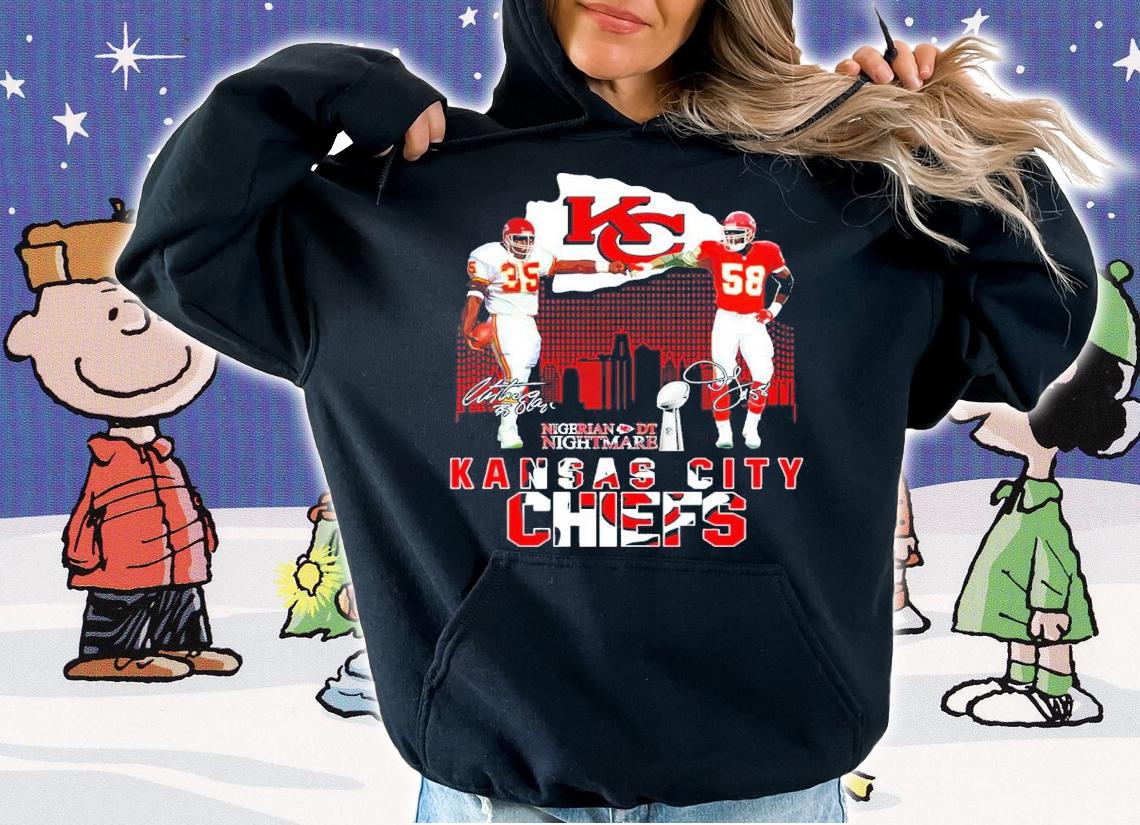 Nigerian DT Nightmare Chiefs Charvarius Ward Vs Derrick Thomas Kansas City Chiefs Signatures Shirt hoodie