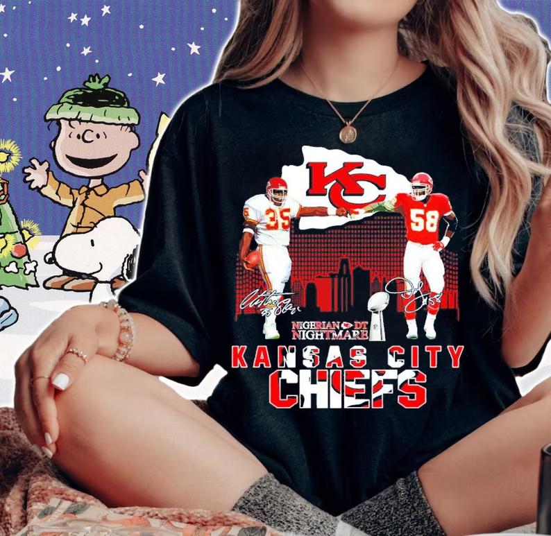 Nigerian DT Nightmare Chiefs Charvarius Ward Vs Derrick Thomas Kansas City Chiefs Signatures Shirt woman shirt