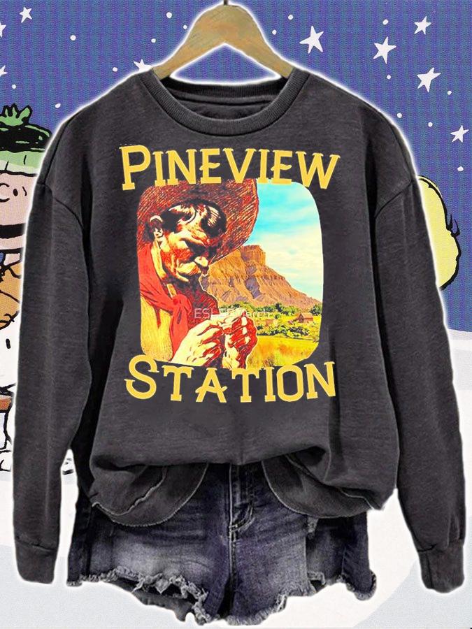 Pineview Station Cowboy in the Wild West Vintage T-Shirt sweatshirt