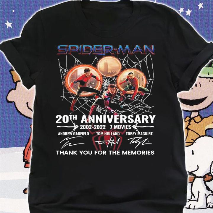 Spider-Man And Doctor Strange 20th Anniversary 2002-2022 Signatures T-Shirt shirt
