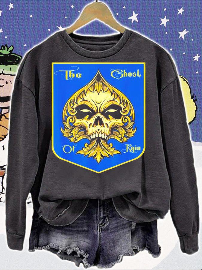 The Ghost Of Kyiv Believe Ghost Of Kyiv Peace Ukraine T-Shirt sweatshirt
