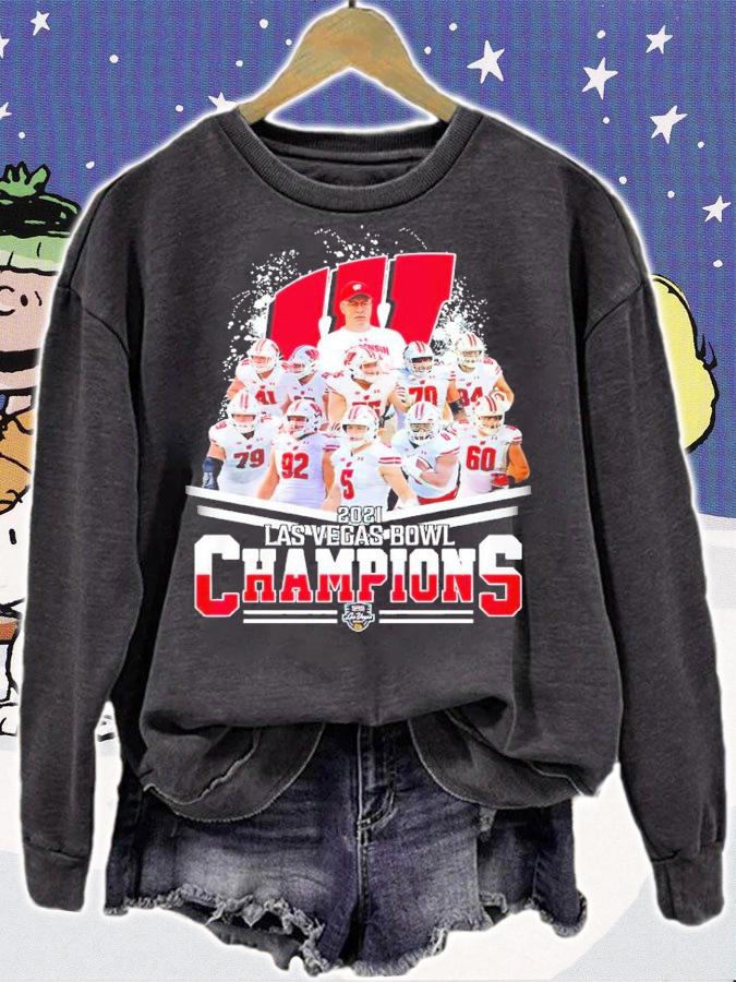 Wisconsin Badgers 2021 Las Vegas Bowl Champions Shirt sweatshirt