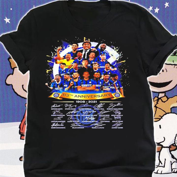 113th anniversary 1908-2021 signatures shirt shirt